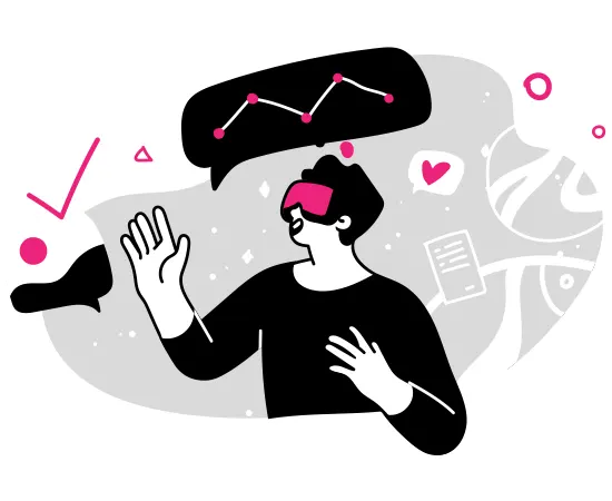 A logó tervezés folyamatát ábrázoló modern flat design illusztráció.