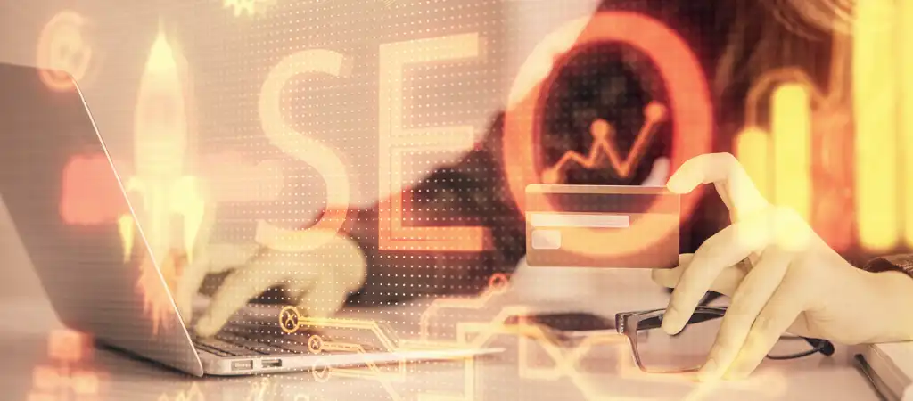 A SEO keresőoptimalizálás célját ábrázoló kép, mint a látogatottság növelés és a weboldal gyorsasága.